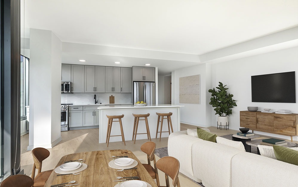 C3 - 3 bedroom floorplan layout with 2 baths and 1367 square feet. (Kitchen/Dining)