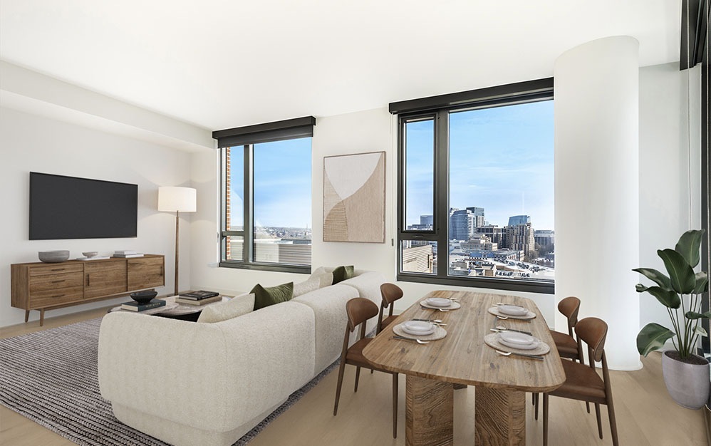 C3 - 3 bedroom floorplan layout with 2 baths and 1367 square feet. (Living/Dining)